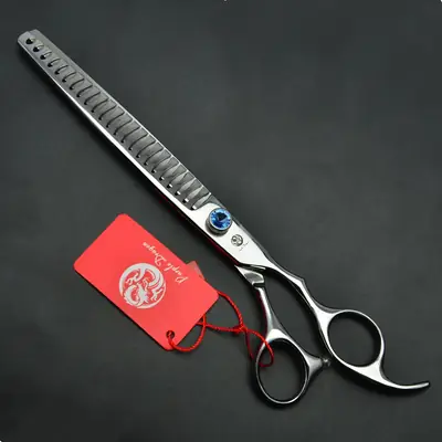 Zilong 8.0" High Grade Silver Paint Pet Tooth Scissors