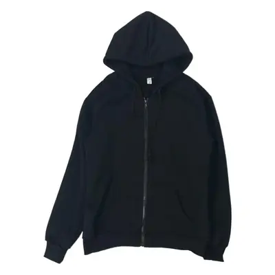 Women Korean Solid Thick Zipper Coat with Velvet Hood