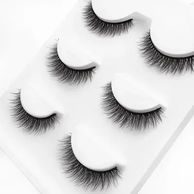 3D-X05 Natural Cross False Eyelashes 3 Pairs