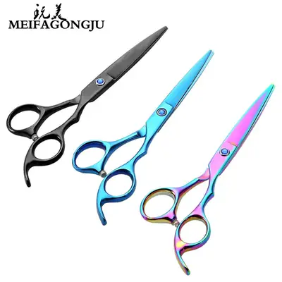 6 Inch Colorful Hair Thinning Scissors Salon Use
