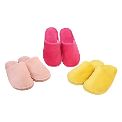 New plush indoor home autumn and winter wooden floor warm EVA moon cotton slippers Cixi