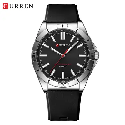 CURREN Men's Quartz Watch Green Strap Waterproof Business Men