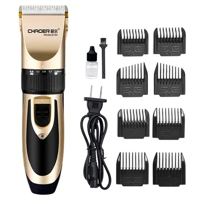 Chaoer Rechargeable Electric Hair Clipper with 8 Blades