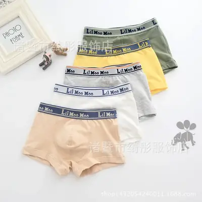 LMM Cotton Boys Underwear 5 Pack Beige