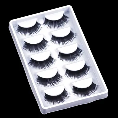 Wholesale False Eyelashes 5 Pairs Thick Curled