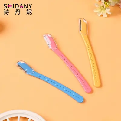 Portable Eyebrow Trimmer for Women Blue Plastic