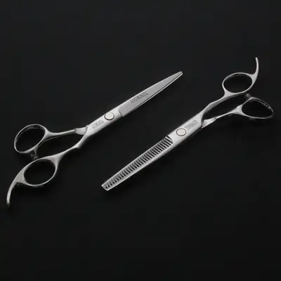 Professional Haircut Scissors Flat Cut Teeth Thin Cut Bangs