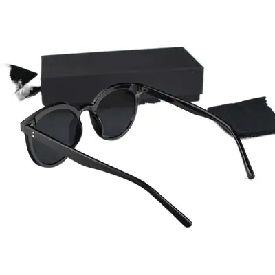 Black Polarized Sunglasses for Men Women Large Frame