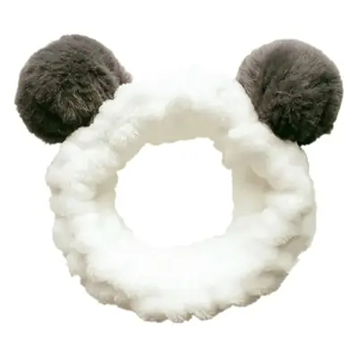 Double Hair Ball Hair Band Velvet Cute Bear Sweet Ball Hair Band