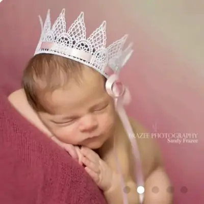 Newborn Crown Headband for Baby Photography Studio Use