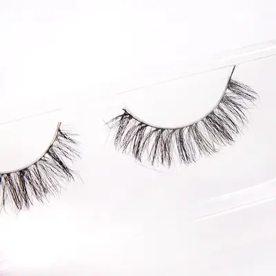 False Eyelashes Horse Hair Black Stem