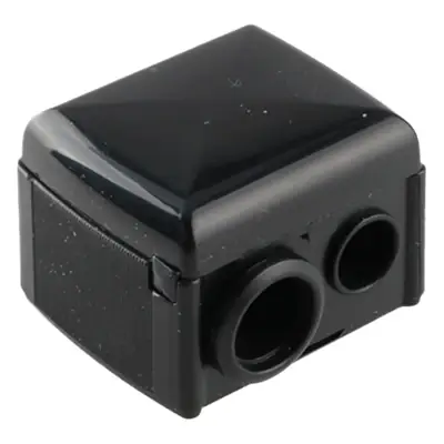 Romei Double Hole Pencil Sharpener Black