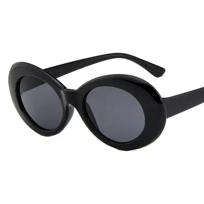 Korean Oval Sunglasses Alien Star Design