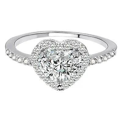 Heart Zircon Ring for Women Love Jewelry