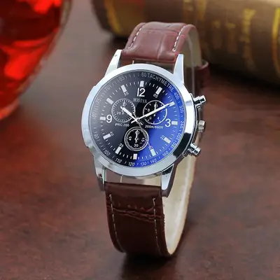 Blue Light Glass Watch for Men Women Micro Business Gift
