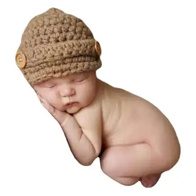 Newborn Wool Knitted Hat for Baby Girls