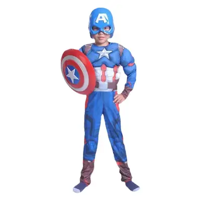 Captain America Kids Suit Blue Red Star 150cm