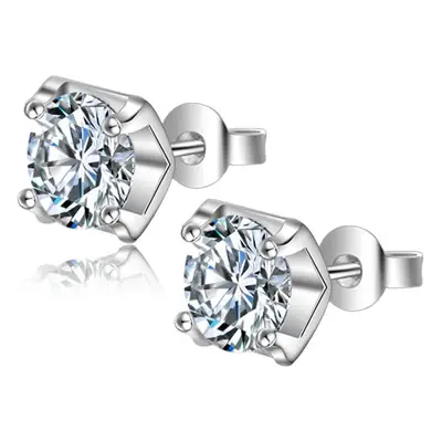 Heart Shaped Earrings Korean Style Silver Plated