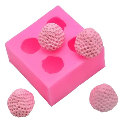 Pink Silicone Strawberries Mold for Baking & DIY