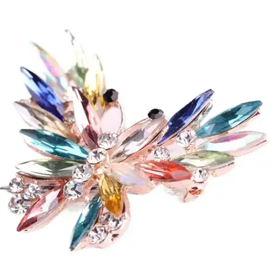 Crystal Butterfly Brooch for Women's Clothing Accessories