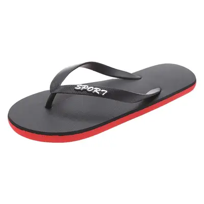 Men's Summer Flip-Flops, Trendy Flat Sandals for the Beach, Rubber Outdoor Casual Flip-Flops, Personalized Clip-On Beach Shoes