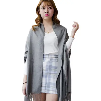 Big Red Imitation Cashmere Scarf for Women