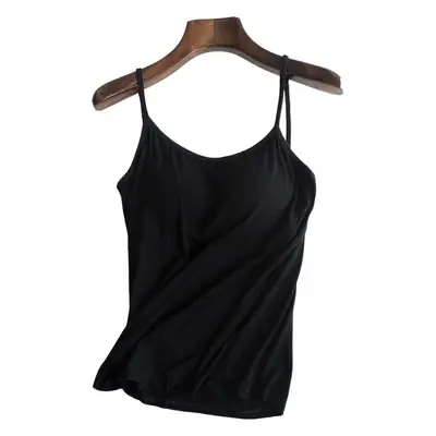 Women's Pink Camisole with Chest Pad & Back Support