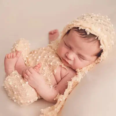 Green Dot Ball Baby Photo Suit for Newborns