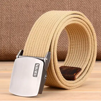 Men's Thickened Canvas Tactical Belt AWMN