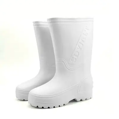 White EVA Water Boots with Non-Slip Soles
