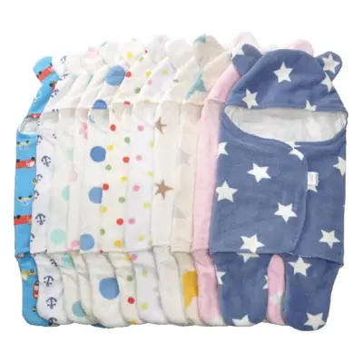 Pink Plush Baby Swaddle Blanket for Newborns