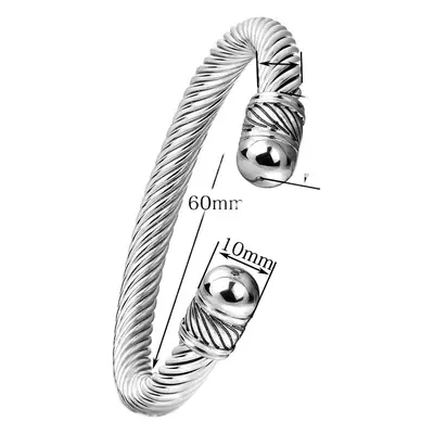 Adjustable Stainless Steel Personalized Bracelet 7mm