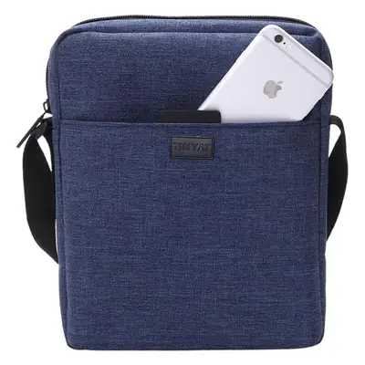 Men's Blue Water-Resistant Crossbody Bag