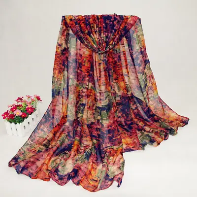 2019 Fantasy Color Long Scarf Yiwu Direct