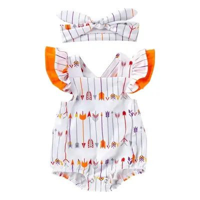Baby Girl Watermelon Flying Sleeve Hatshirt Set