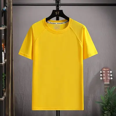 Men Navy Blue Slim Fit T-Shirt Half Sleeve