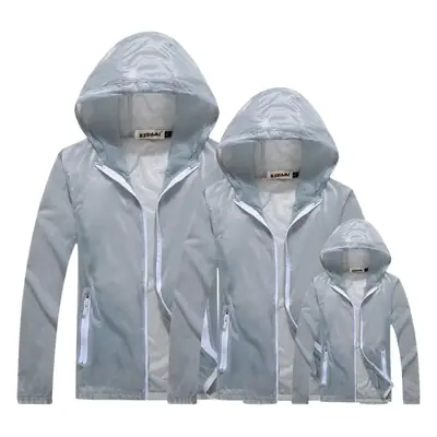 White Ultra-Light Hooded Tracksuit for Men Women