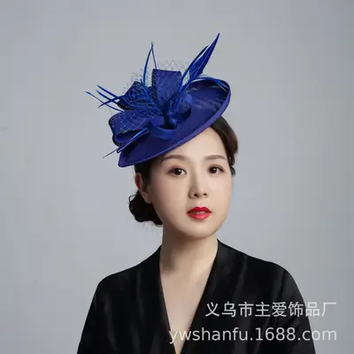 White Floral Headdress for Women Wedding Party