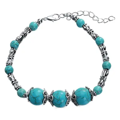 Turquoise Beaded Bracelet for Men Women Under 10 Yuan