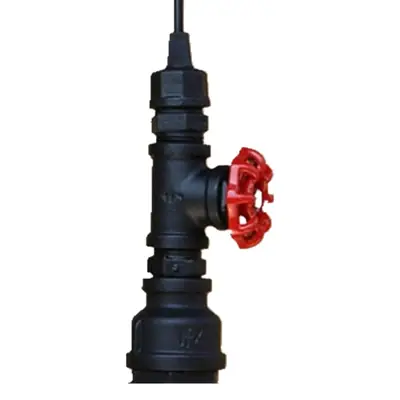 Industrial Water Pipe Lamp Bar Grenade Lamp Red Black