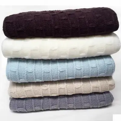 Blue Textured Baby Photography Blanket Pad