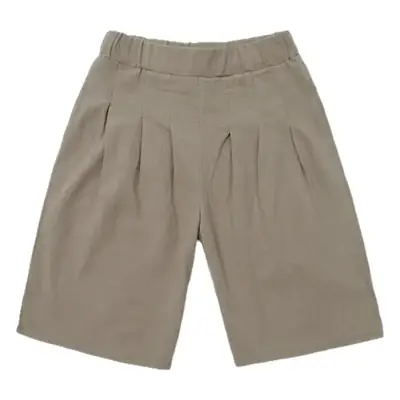 Girls Wide Leg Cropped Cotton Linen Pants Summer 2023