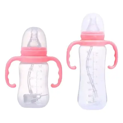 Factory Direct sales baby standard pp feeding bottle mother and baby wholesale newborn plastic feeding bottle with hand