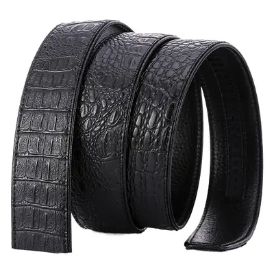 Men's Croc Leather Belt with Automatic Buckle
