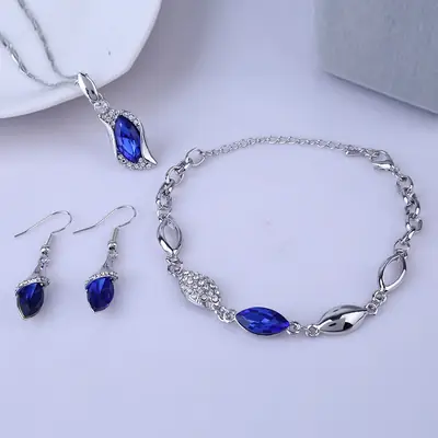 Golden Angel Elf Earrings Bracelet Necklace Set