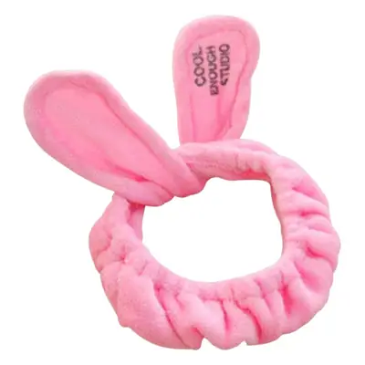 Plush Rabbit Ears Hair Bands for Women Black White Grey