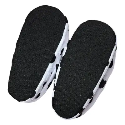 Cute Plush Cow Slippers for Kids Home Use
