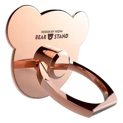Rose Gold Heart Branded Mobile Phone Ring Bracket for Anti-Lost Ladies