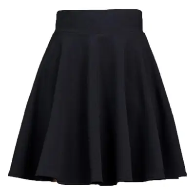 Red Korean Style Pleated Skirt High Waist Slimming