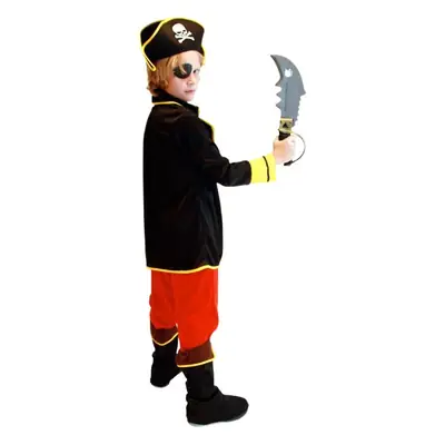 Halloween Pirate Suit for Boys Maroon Black Costume